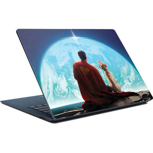 Superman 2025 Superman & Krypto watch the Earth Surface Laptop Skin